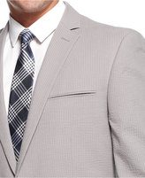 Thumbnail for your product : Bar III Suit Grey Tonal Seersucker Slim Fit