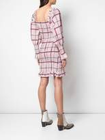 Thumbnail for your product : Ganni checked smocked dress