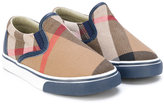 Thumbnail for your product : Burberry Kids gaberdine slip on sneakers