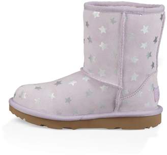 UGG Classic Short II Water Resistant Stars Genuine Sheepskin Boot (Toddler)