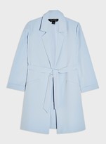 Thumbnail for your product : Miss Selfridge Blue Belted Duster Blazer
