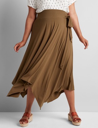 lane bryant jean skirts