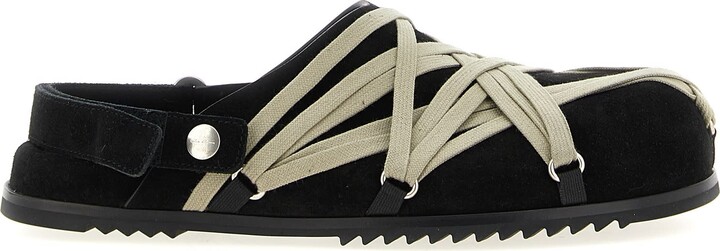サンダル MEGALACE MULE GRANOLA SABOTS Rick Owens 'megalace Mule Granola' Sabots - ShopStyle Flip