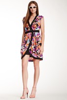 Thumbnail for your product : Catherine Malandrino Cap Sleeve Printed Silk Blend Dress
