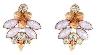 Mawi Spike Crystal Cluster Drop Earrings