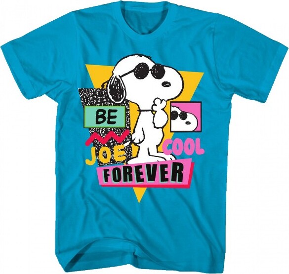 Snoopy MensPeanutsSnoopyDogBeJoeCoolForeverT-Shirt-Small