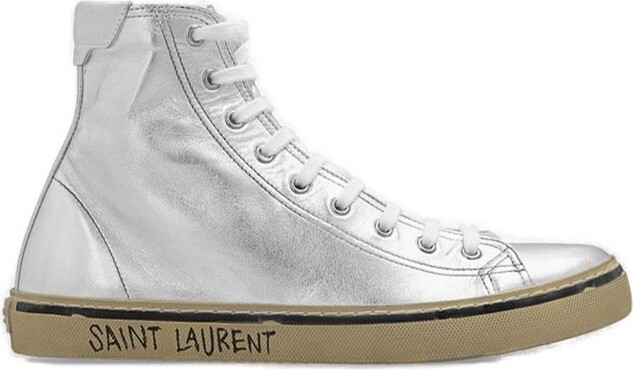 Saint Laurent Women's Silver Sneakers & Athletic Shoes | ShopStyle