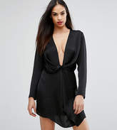 Thumbnail for your product : Club L Plunge Front Twist Mini Dress