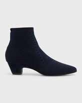 Thumbnail for your product : Eileen Fisher Purl Stretch-Knit Fabric Booties