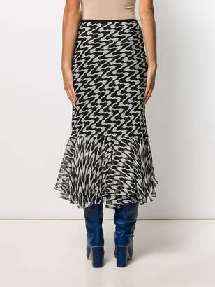 Diane von Furstenberg Debra patterned skirt