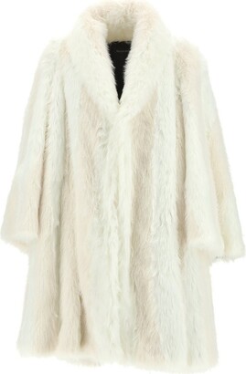 Balenciaga A-Line Fake Fur Coat - ShopStyle