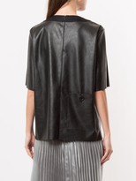 Thumbnail for your product : AKIRA NAKA boxy-fit leather T-shirt