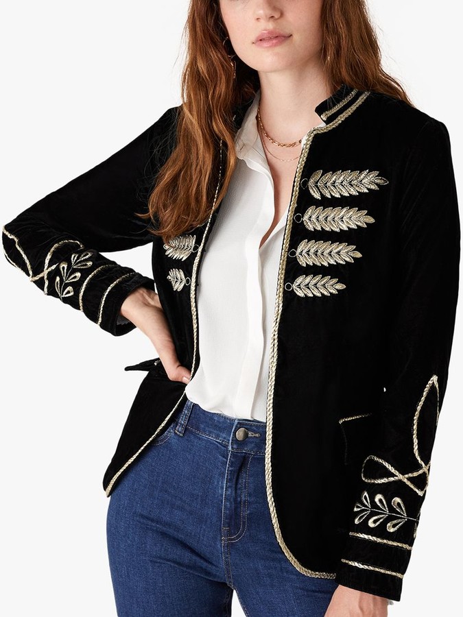 monsoon red denim jacket