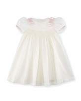 Thumbnail for your product : Luli & Me Ribbon Dotted-Tulle Dress, Size 3-24 Months