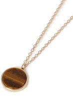 Thumbnail for your product : Topman Stone Disc Pendant Necklace*