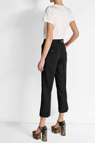 Thumbnail for your product : Marc Jacobs Cropped Wool Pants with Studded Waistline