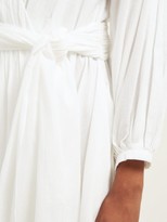 Thumbnail for your product : Three Graces London Carina Crinkled-cotton Mini Dress - White
