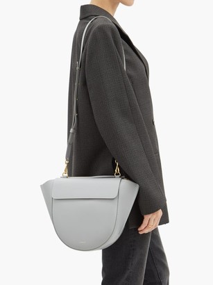Wandler Hortensia Medium Leather Cross-body Bag - Light Grey
