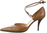 Thumbnail for your product : Hermes Leather Pointed-Toe Pumps