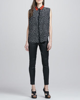 Thumbnail for your product : Elizabeth and James Julian Bead-Collar Blouse
