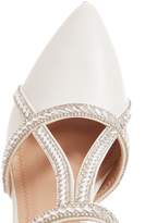 Thumbnail for your product : Quiz White Faux Leather Diamante Courts