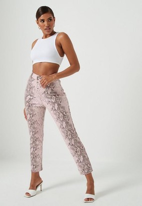 missguided snake pants