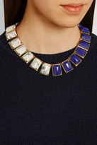Thumbnail for your product : Gardenia Lele Sadoughi gold-plated, howlite and marble necklace