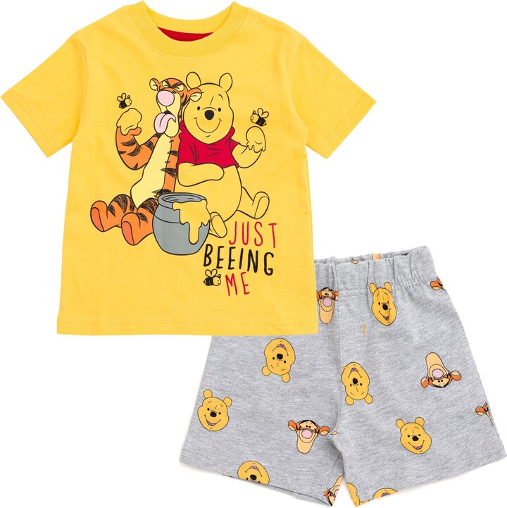 Winnie the Pooh T-Shirt & French Terry Shorts Set