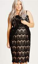 Thumbnail for your product : City Chic Citychic Black Lace Siren Strapless Body Con Dress