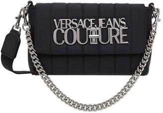 Versace Jeans Couture Black Nylon Shoulder Bag