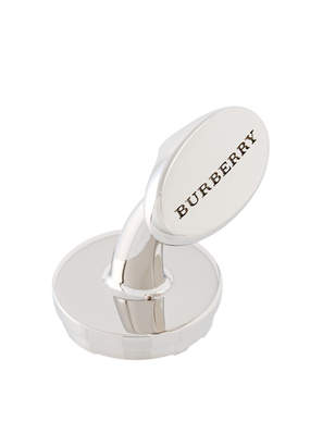 Burberry Round Cufflink With Engraved Logo