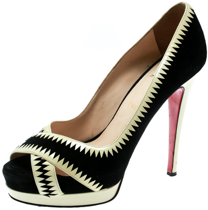 Christian Louboutin Black Suede And 