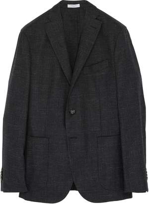 Boglioli Virgin wool-cotton basketweave soft blazer
