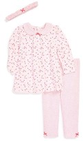 Thumbnail for your product : Little Me 'Ditsy Floral' Tunic, Leggings & Headband (Baby Girls)