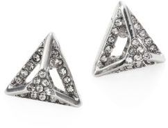 ABS by Allen Schwartz Rebel Soul Pyramid Stud Earrings