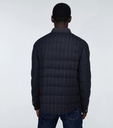 Thumbnail for your product : Brunello Cucinelli Piumuno padded pinstriped jacket