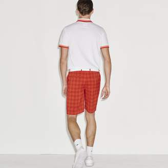 Lacoste Men's Stretch Checked Golf Shorts