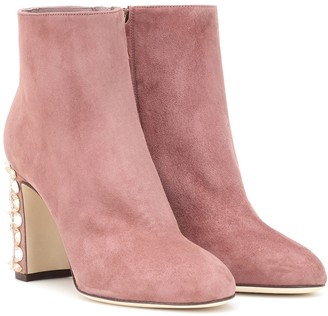 Dolce & Gabbana Vally suede ankle boots