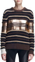 Thumbnail for your product : Givenchy Coated Copper Stripe Sweater