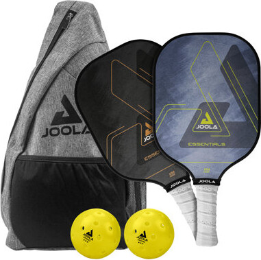 Joola USA Joola Essentials Pickleball Paddles Set With Reinforced Fiberglass Surface And Honeycomb Polypropylene Core - Pickleball Set Includes 2 Pickleball Rac