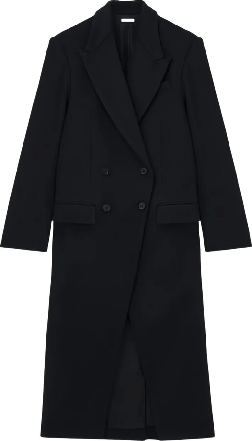 Alexander McQueen Double-Breasted Flap-Pocket Coat