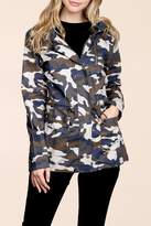 Thumbnail for your product : Riah Fashion Camouflage-Hooded Pocket-Jacket