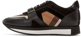 Thumbnail for your product : Burberry Black Housecheck Field Sneakers