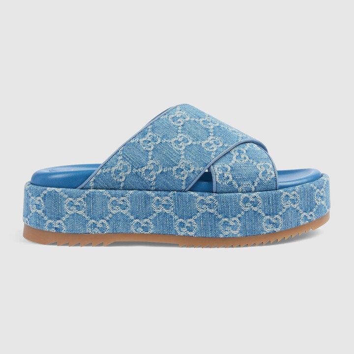 Gucci Women's GG platform slide sandal ShopStyle