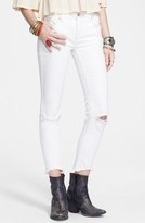 Thumbnail for your product : Free People Destroyed Skinny Jeans (Hong Kong White)