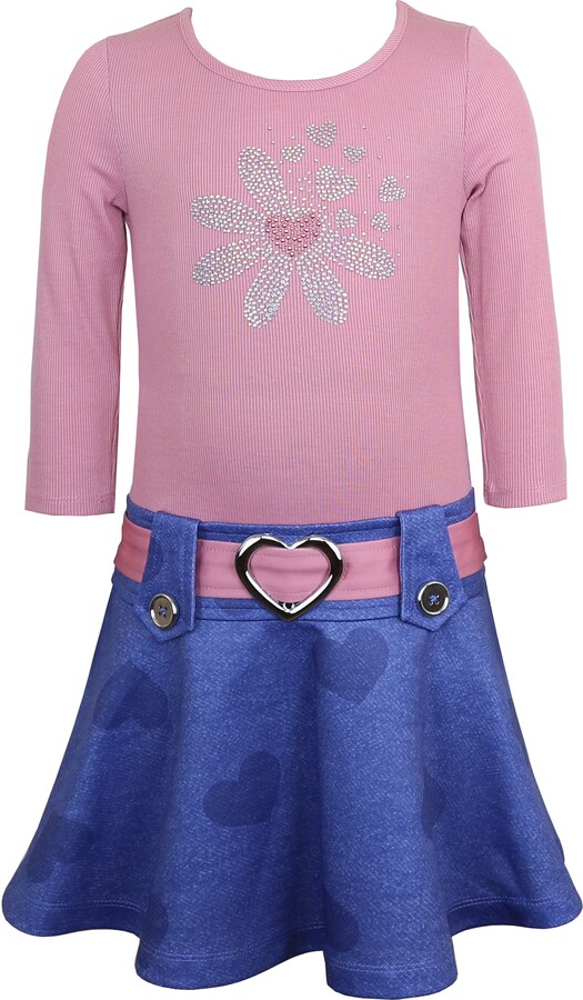 Zunie Kids' Marsha Mixed Media Dress
