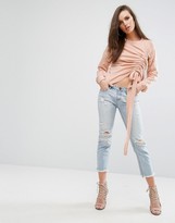 Thumbnail for your product : Missguided Gathered Sweathshirt