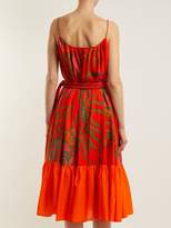 Thumbnail for your product : Rhode Resort Lea Floral Print Cotton Dress - Womens - Orange Print