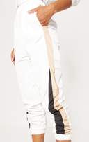 Thumbnail for your product : PrettyLittleThing White Stripe Shell Tracksuit Joggers