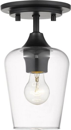 Z-Lite Z-LiteJoliet1-LightFlushMountinMatteBlack